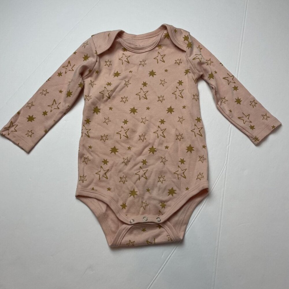 Wild Wawa Soft Pink Singlet w/ Gold Stars